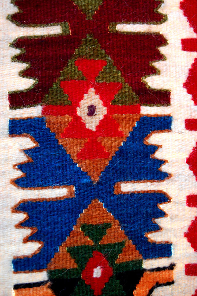 Traditional textile colors of macedonia texture carpet