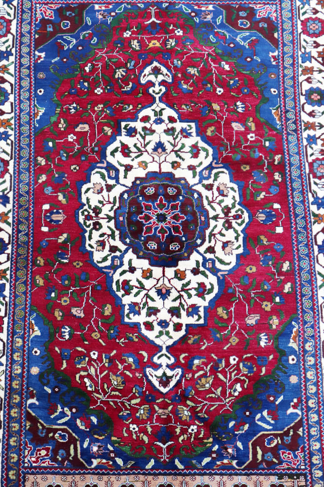 Hand woven antique Turkish carpet