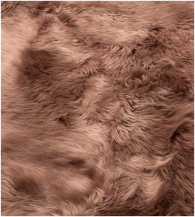 Premium Buff Tan Sheepskin Flokati Rug